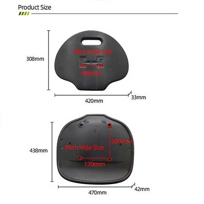 Gel Seat Cushion Plastic Foam Molding SDU-006
